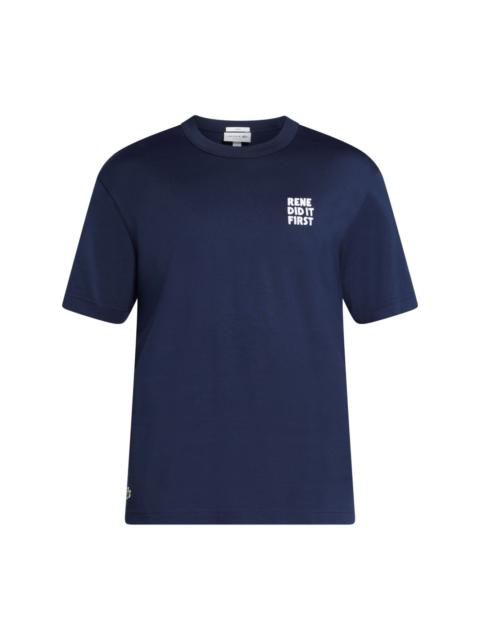 blue cotton t-shirt