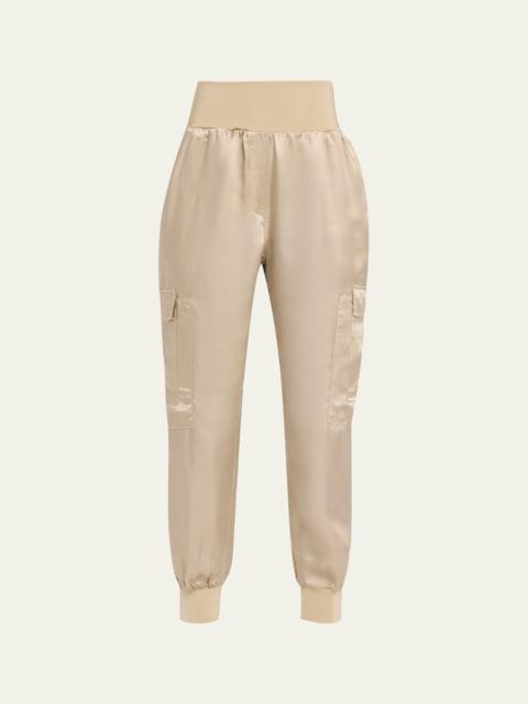 Cinq à Sept Tous Les Jours Giles Satin Jogger Pants