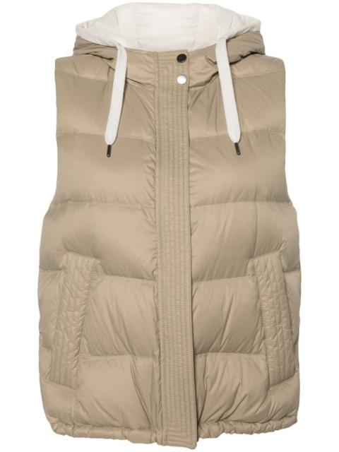 Brunello Cucinelli hooded puffer gilet