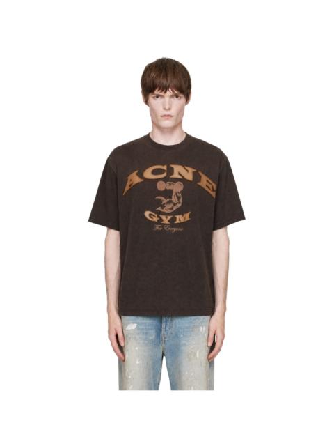 Acne Studios Brown Logo T-shirt