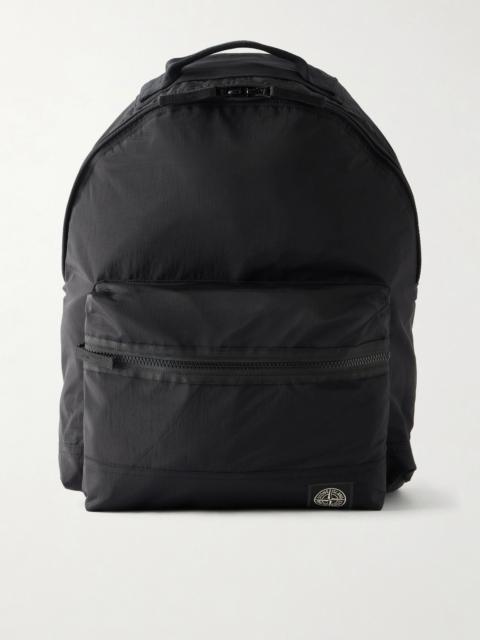 Stone Island Logo-Appliqué Shell Backpack