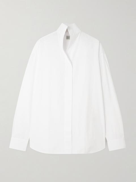 TOTEME Sharp Oversized Cotton-poplin Shirt