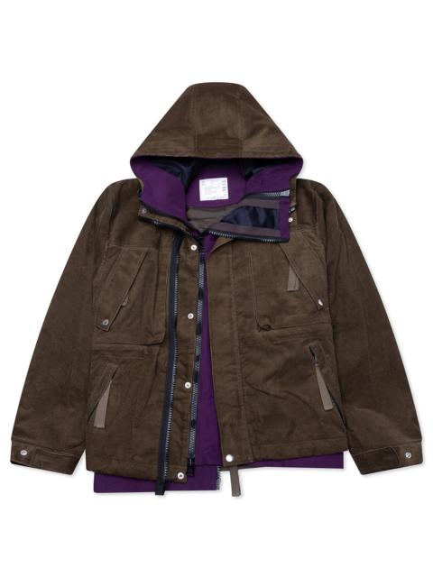 sacai CORDUROY BLOUSON - KHAKI