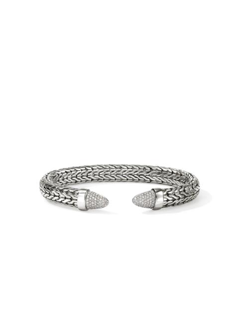 JOHN HARDY Spear 50 Flex Cuff, Sterling Silver, Diamonds