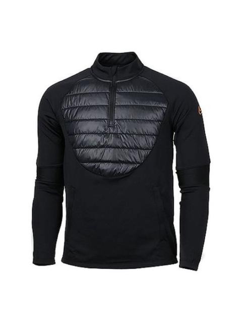 Nike Men's Nike Soccer/Football Training Solid Color Stand Collar Stay Warm Soccer/Football Jacket Black