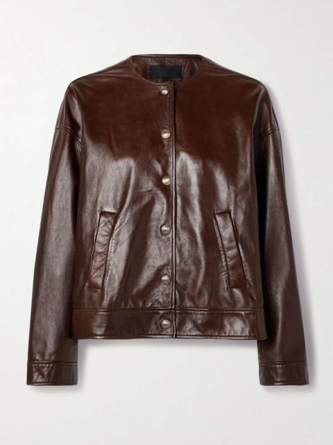 Deja leather jacket Burgundy