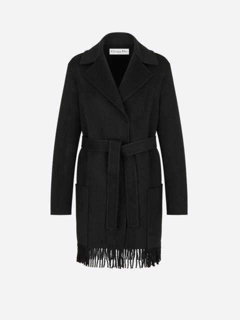 Dior Fringed Coat with Belt