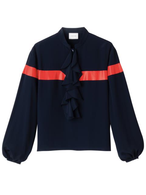 Longchamp Fall-Winter 2023 Collection Blouse Navy - OTHER