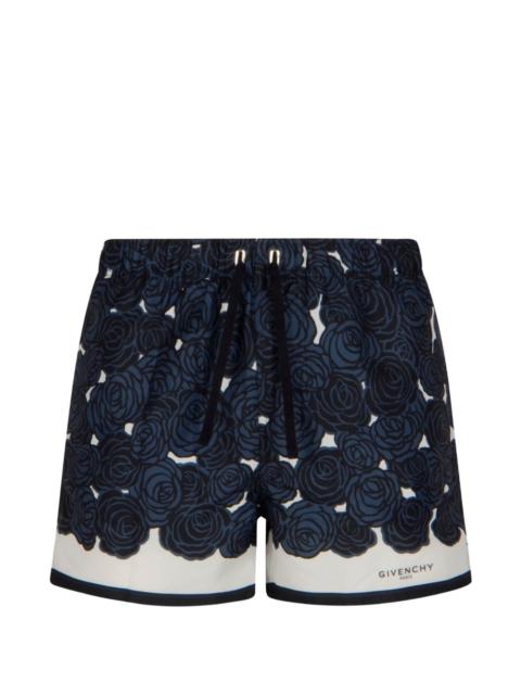 Givenchy floral-print swim shorts