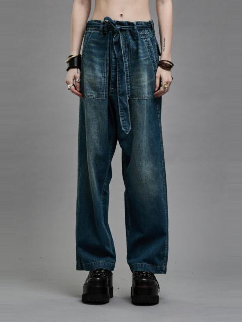 R13 BELTED VENTI UTILITY PANT - WINDSOR BLUE