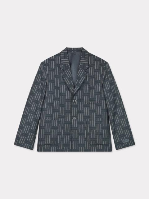 Tailored jacket in wool and cotton