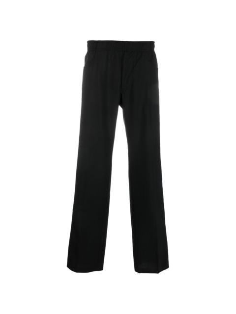 side-zip virgin-wool trousers
