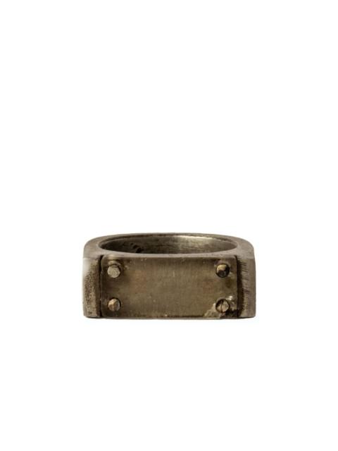 Parts of Four Plate Single sterling-silver ring