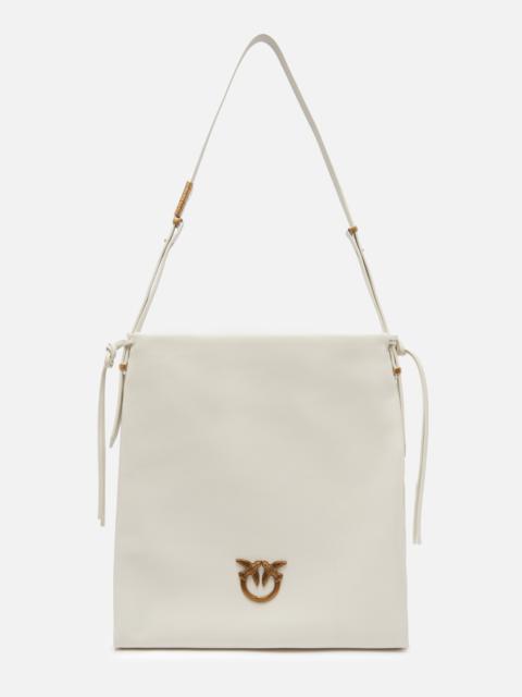 SOFT LEATHER CROSSBODY BAG WITH LOGO