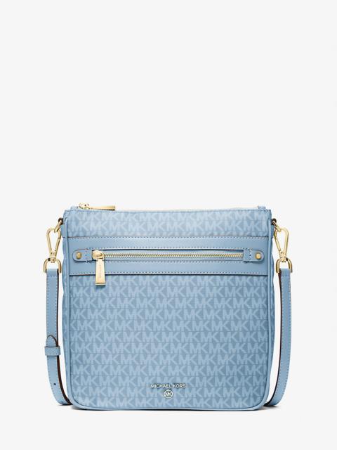 MICHAEL KORS Jet Set Large Signature Logo Printed Crossbody Bag