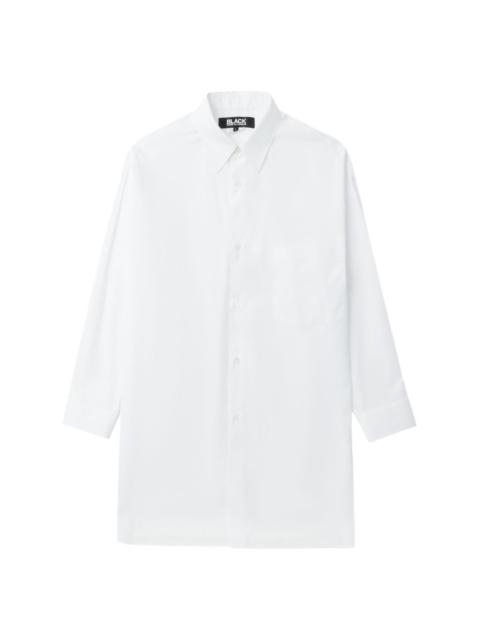 BLACK COMME des GARÇONS drop-shoulder cotton shirt