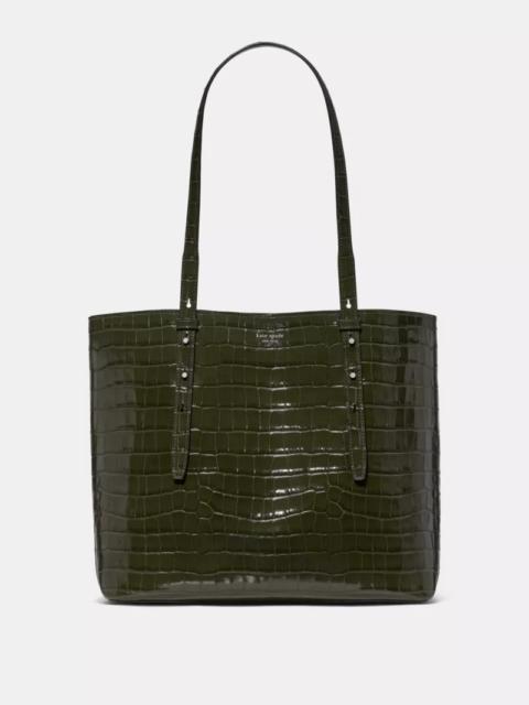 kate spade Do It All Croc Embossed Large Tote Bag