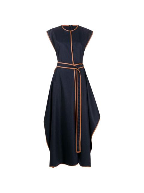 Stella McCartney Eloise contrast-trim maxi-dress