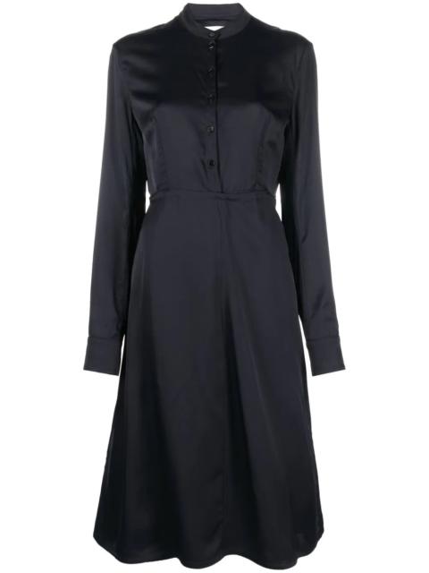 Jil Sander collarless midi dress