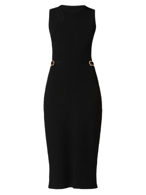 Shoshanna Women's Fleur Cut Out Sheath Midi-Dress - Jet