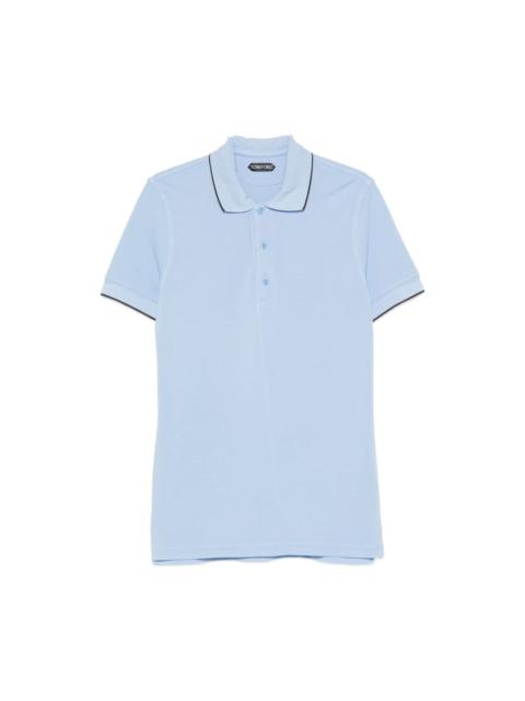 TOM FORD Piquet cotton polo shirt
