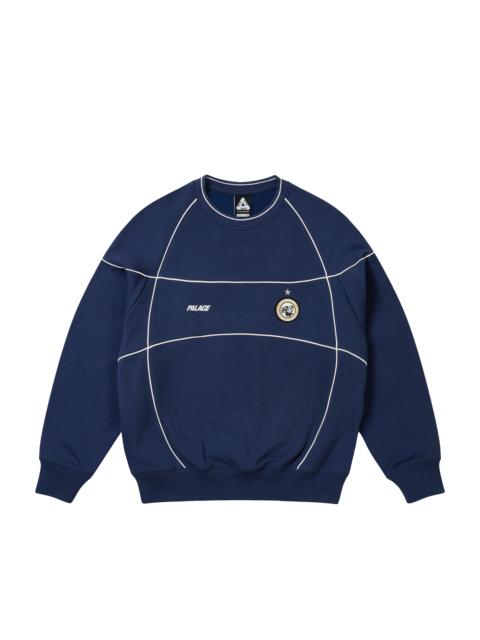 PALACE PRO TEAM PIPED CREW NAVY