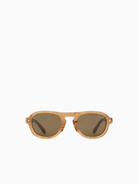 GIORGIO ARMANI MEN’S SQUARE SUNGLASSES