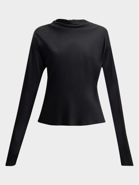 A.L.C. Georgia Cowl-Neck Cutout Top
