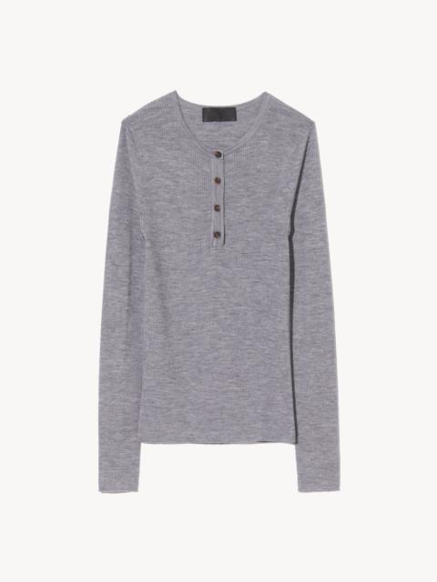 NILI LOTAN KLARISE HENLEY KNIT