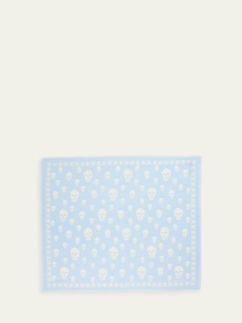 Alexander McQueen Classic Skull Wool Scarf