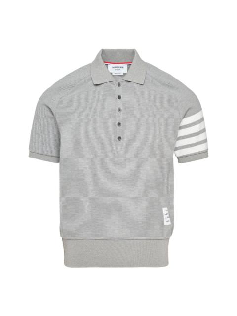 Thom Browne 4-Bar Saddle Sleeve Polo