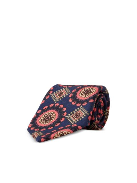 RRL by Ralph Lauren medallion-print wool tie