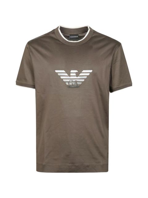 EMPORIO ARMANI eagle applique T-shirt