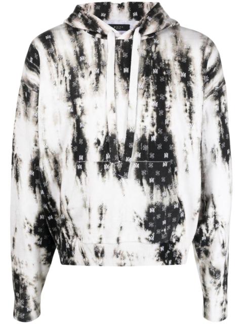 AMIRI monogram-pattern cotton hoodie