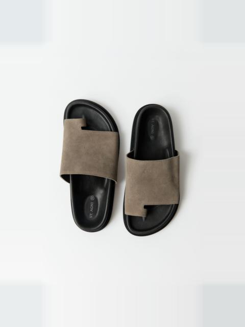 Loe Suede Slide - Kelp