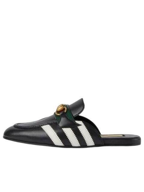 GUCCI (WMNS) adidas X Gucci Slipper With Horsebit 'Black' 721482-AAA71-1090