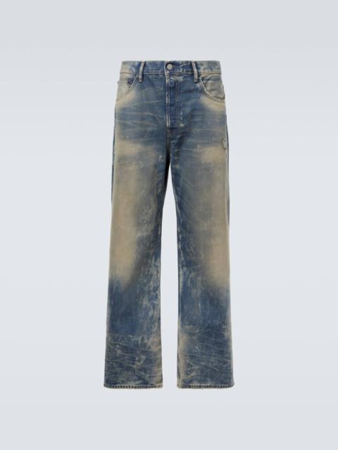 Acne Studios 2021 distressed wide-leg jeans
