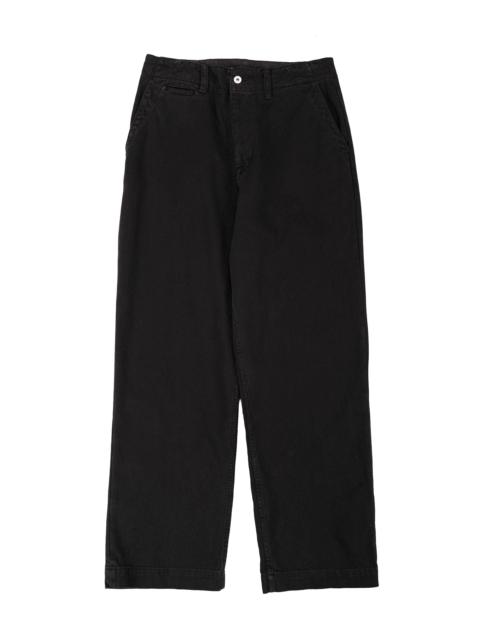NORSE PROJECTS Hengifoss High Waist Heavy Twill Trouser Black