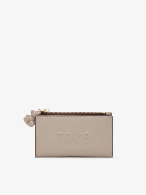 TOUS Small taupe-colored Card wallet TOUS Back to Basics