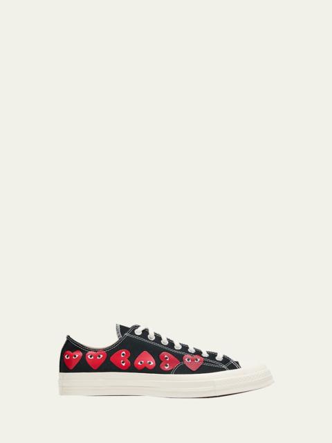 Comme Des Garçons x Converse Men's Chuck 70 Multi Heart Low-Top Sneakers