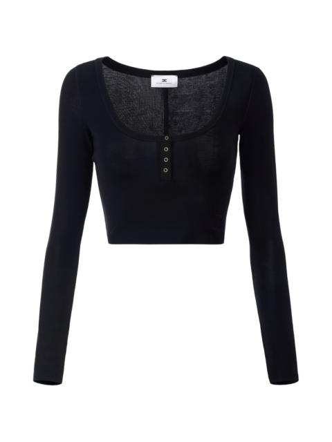 ELISABETTA FRANCHI long-sleeve button top