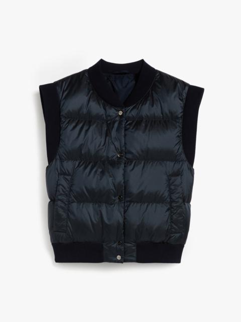 Max Mara ASOFT Water-resistant technical canvas cropped gilet