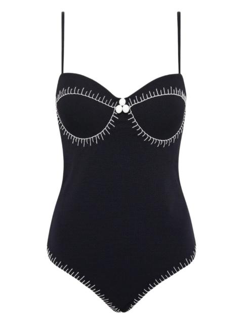 MARYSIA Salento Maillot button detail one piece