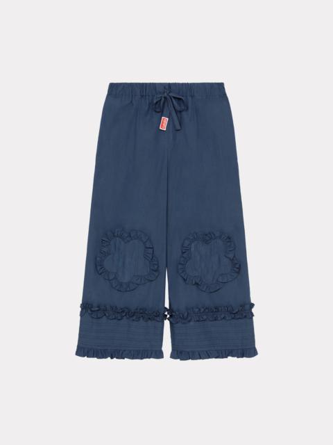 KENZO Cropped trousers with ruffles