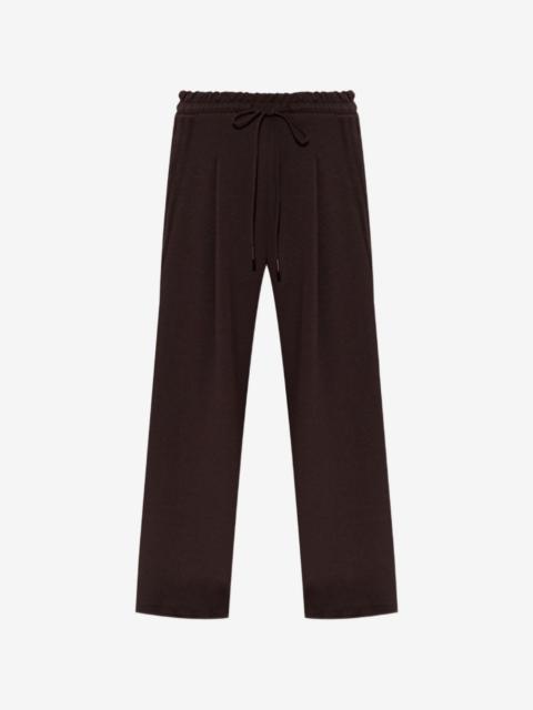 adidas wide-leg drawstring track pants
