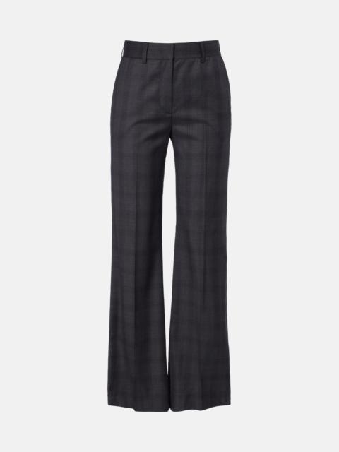 BLAZÉ MILANO Lundy checked virgin wool flared pants