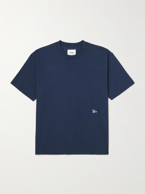 Drake's HIM Hiking Logo-Embroidered Cotton-Jersey T-Shirt
