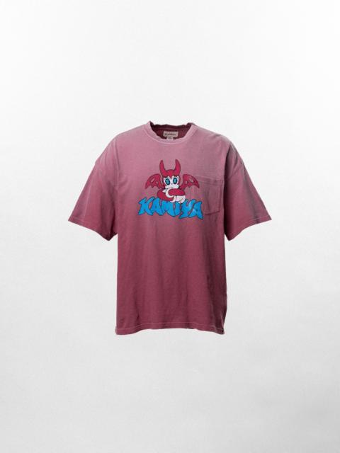 KAMIYA BAKENEKO"Distressed Pocket T-shirt