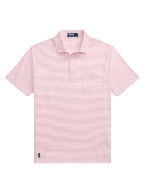 Polo Ralph Lauren Men's Standard-Fit Striped Lisle Polo Shirt - Garden Pink