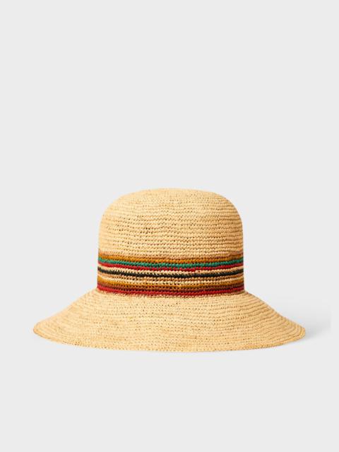 Straw 'Signature Stripe' Sun Hat